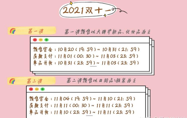 2021双十一最全攻略来喽~